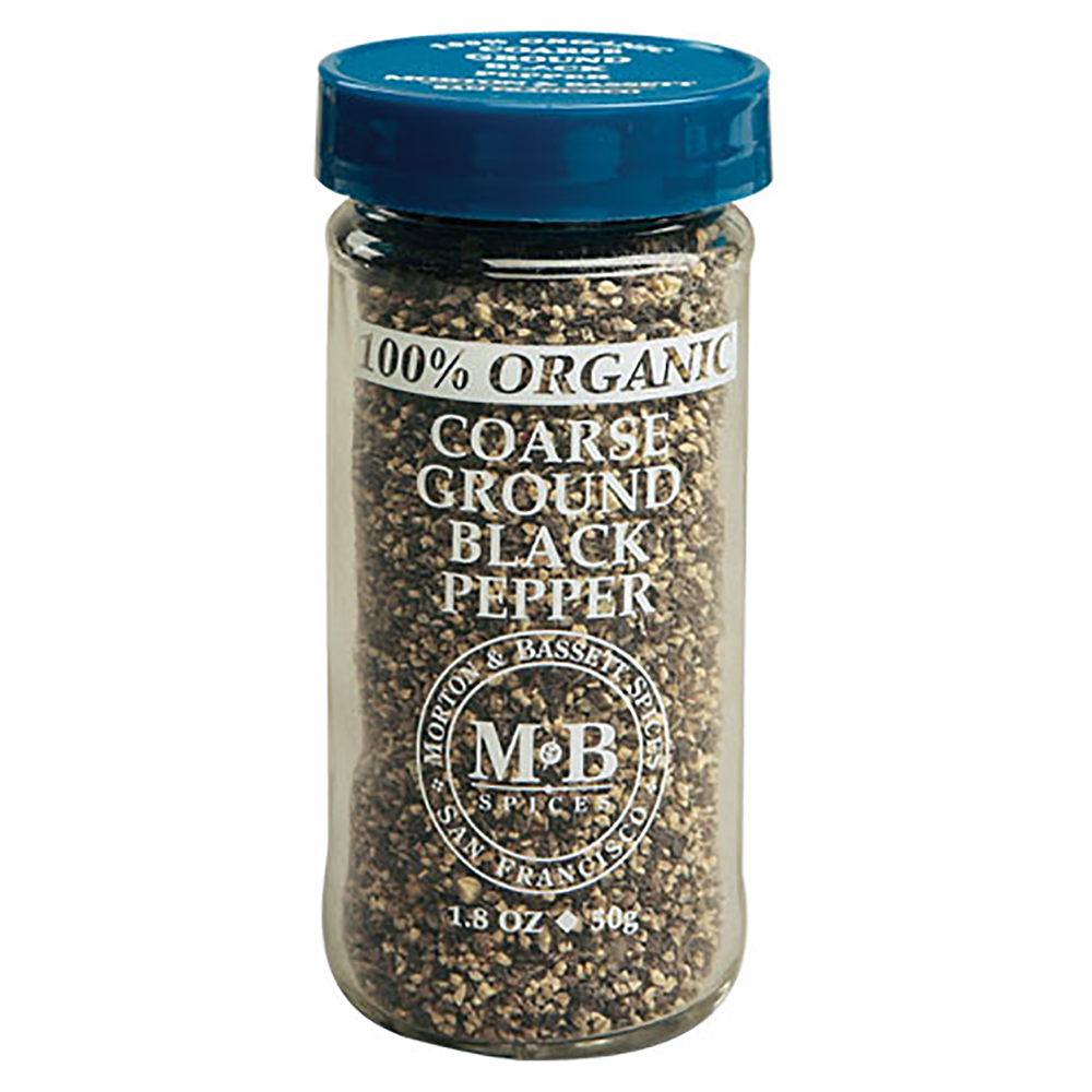 PEPPER BLK COARSE GRND ORGANIC