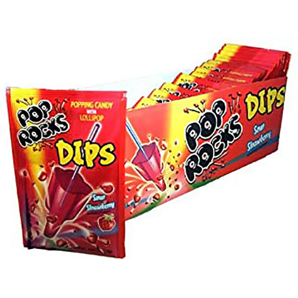 POP ROCKS DIPS SOUR STRAWBERRY