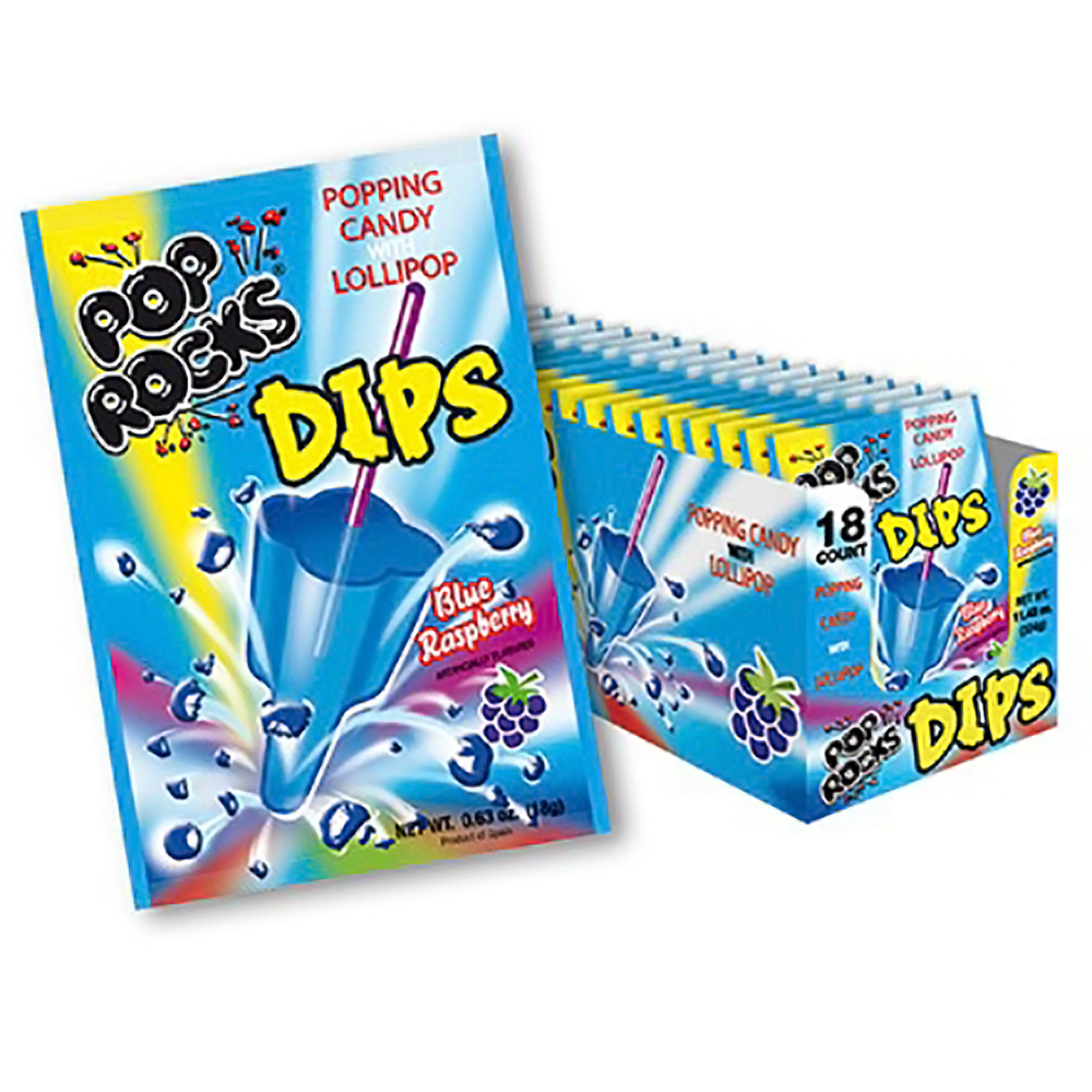 DIPS BLUE RASPBERRY POP ROCKS