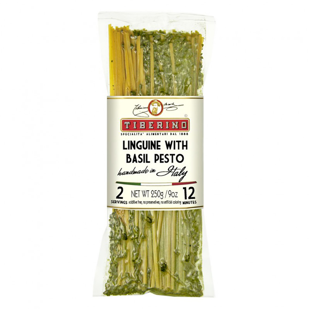 LINGUINE WITH BASIL PESTO