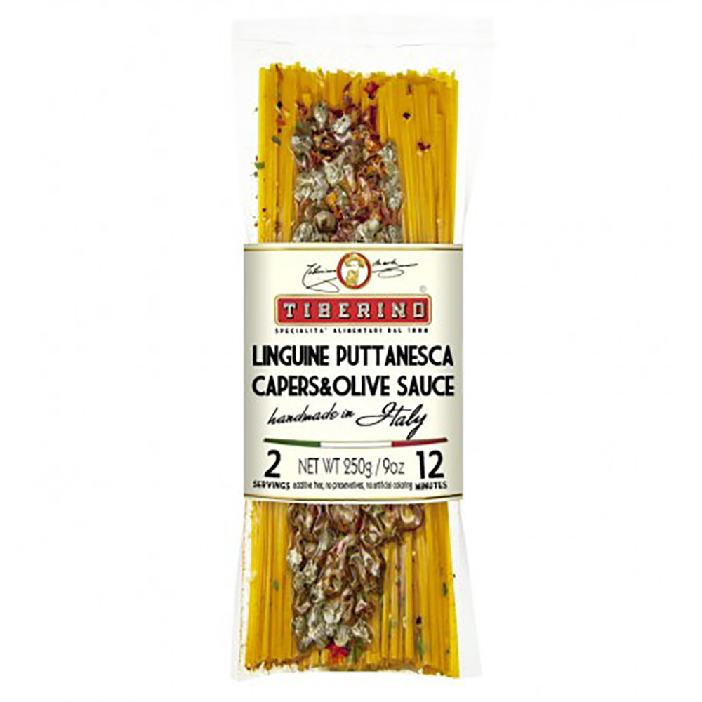 OLIVES CAPERS PUTTANESCA LINGUINE